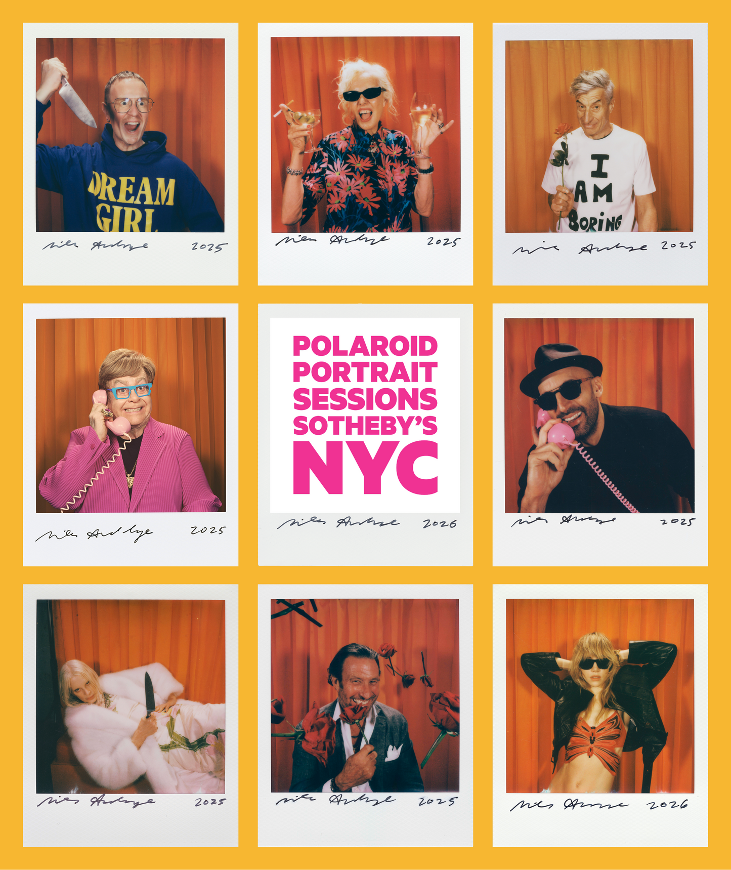 NYC: Sessione di Ritratti Polaroid con Miles Aldridge da Sotheby's